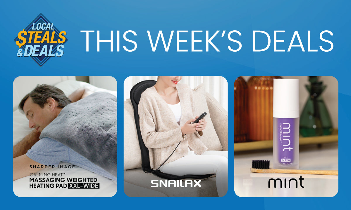 SelfCare at Home with Mint, Calming Heat XXL, and Snailax