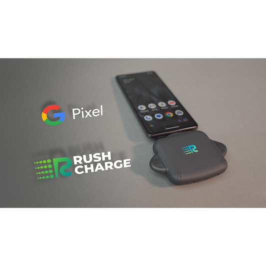 Pixel 7 128GB Snow & Rush Charge Universe Black Bundle