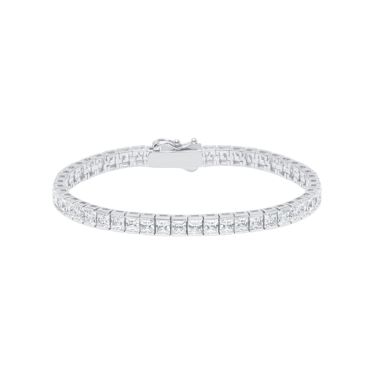 Diamond bracelet on a white background