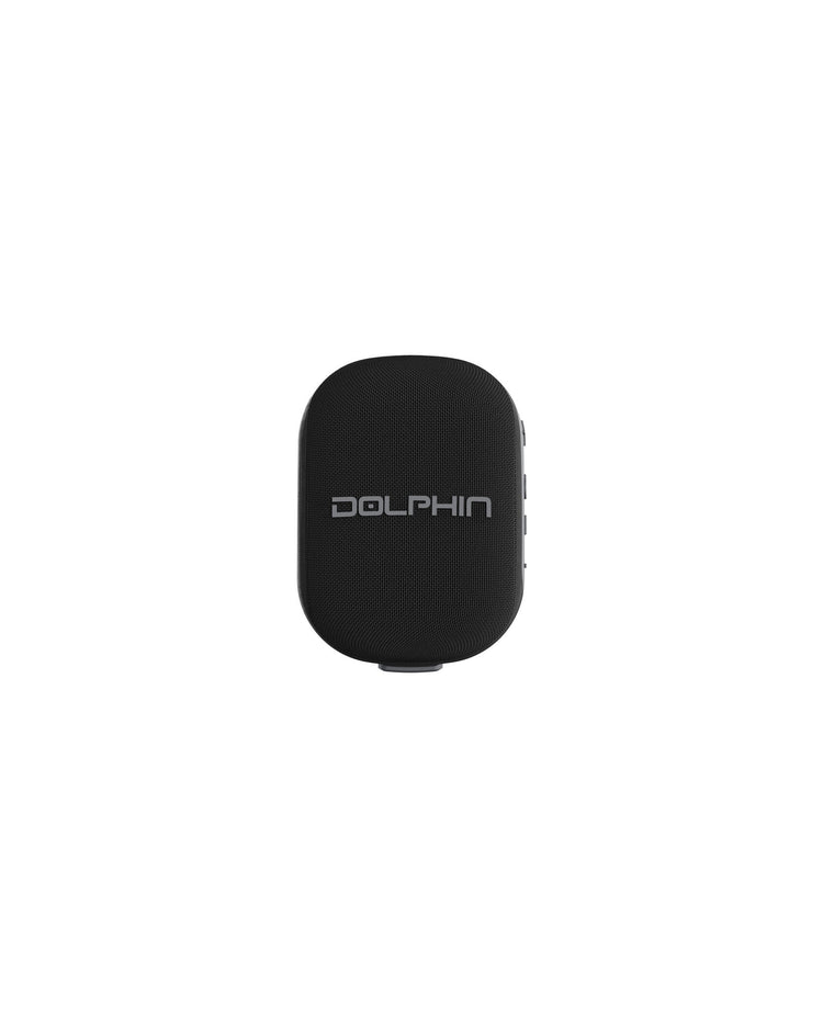Black device with 'Dolphin' branding on a white background