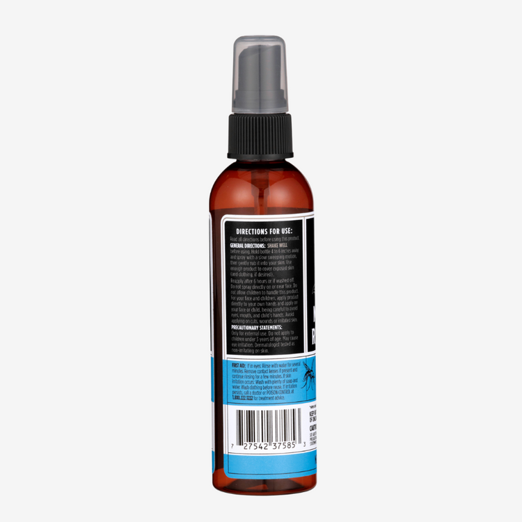 Brown spray bottle with black nozzle on a white background