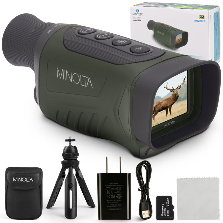Minolta 6x25 4K UHD Digital Monocular w/IR Night Vision