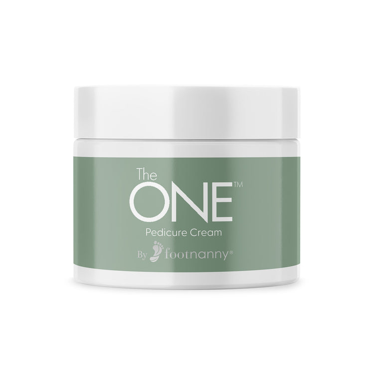 Jar of 'The One Pedicure Cream' by Footnanny on a white background