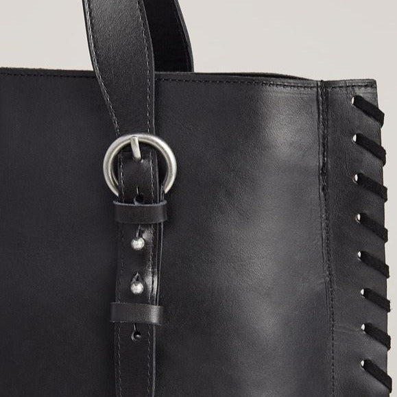 Detail of handle of Everyday Tote in Black