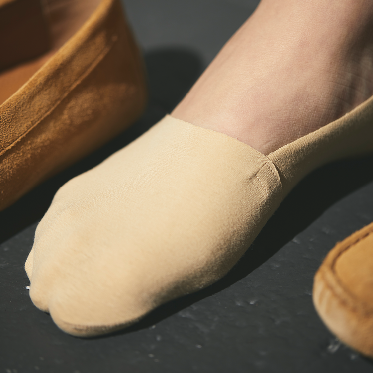 Premium No Show Socks-Beige 3Pack