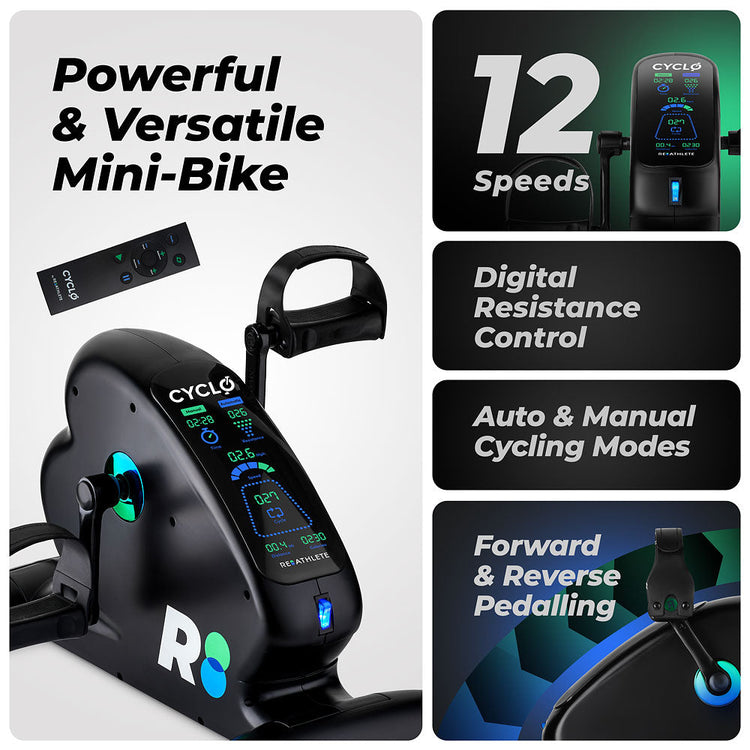 REATHLETE CYCLO: Under-Desk Bike / Pedal Exerciser