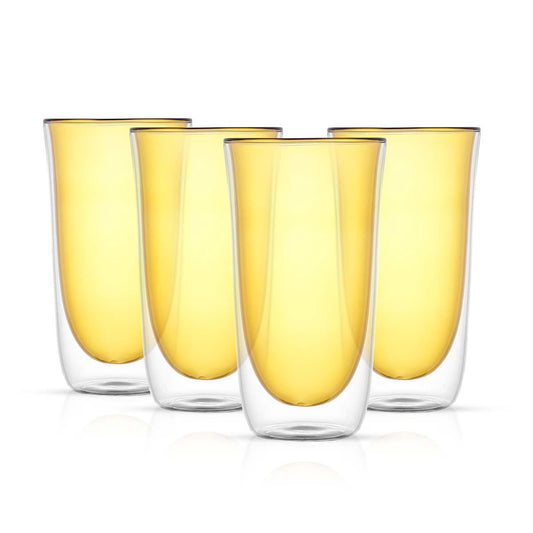 Spike Double Wall Insulated 13.5 oz Glasses, Set of 4