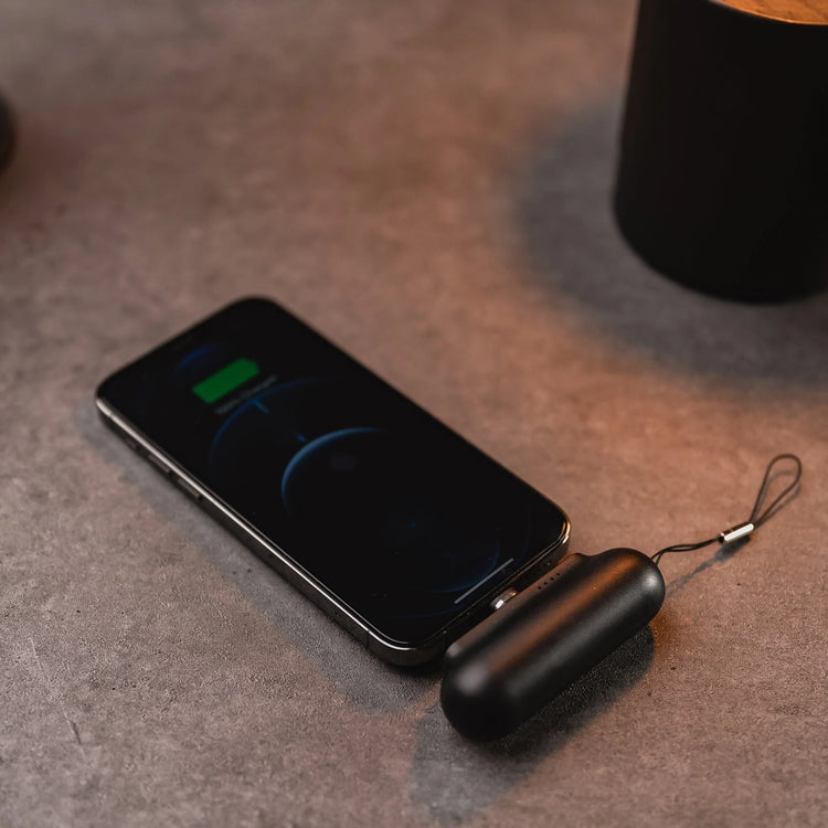 Snap-N-Charge Power Bank; Black; Universal