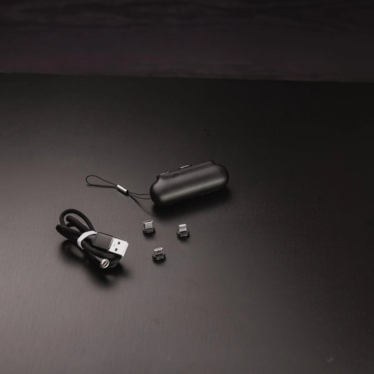 Snap-N-Charge Power Bank; Black; Universal