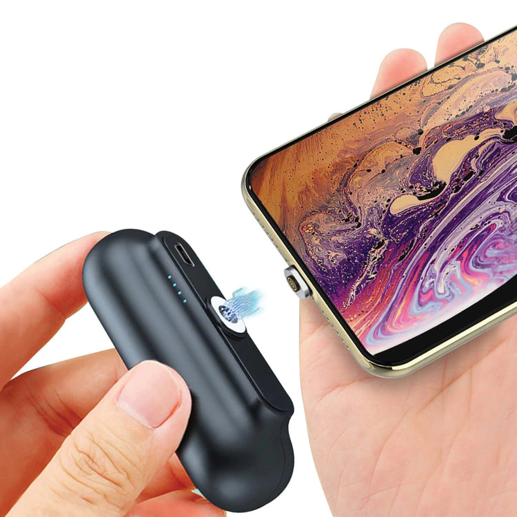 Snap-N-Charge Power Bank; Black; Universal