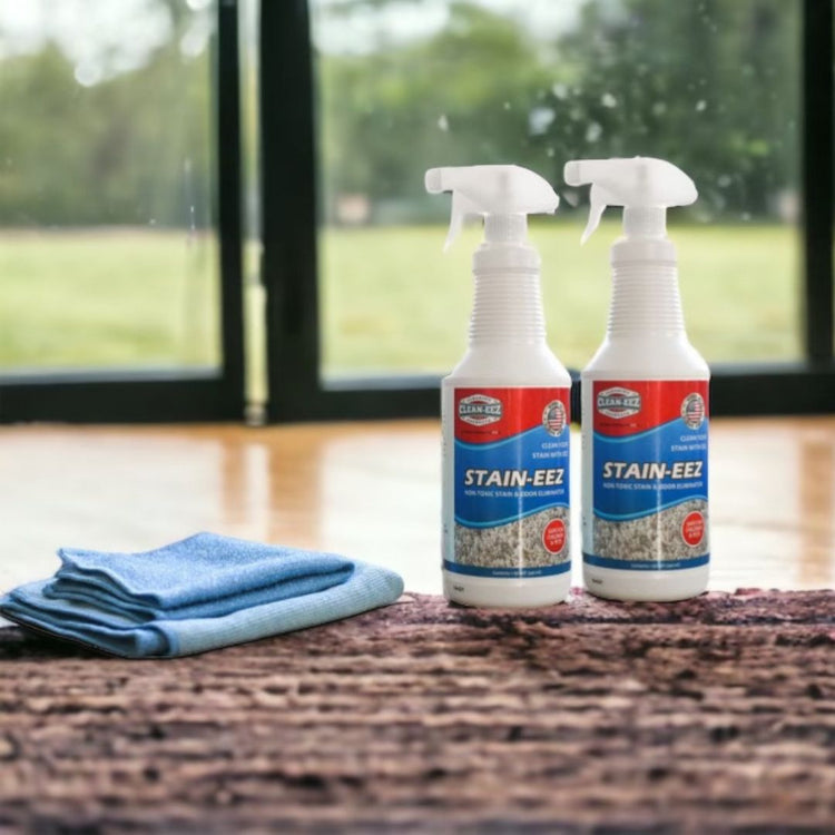 Stain EEZ 2 bottle kit and 2 x Microfiber Towels