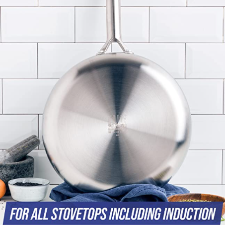 Triple Steel Frypan/Skillet Set, 9.5" and 11"
