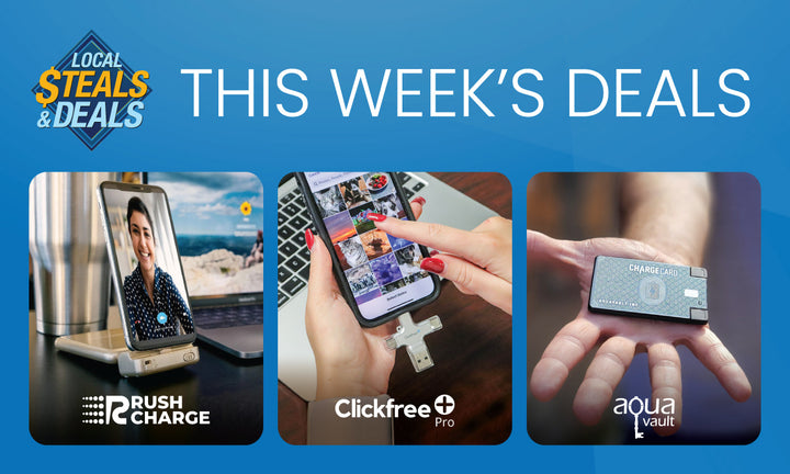 Best in Tech with ClickFree Pro, Rush Charge Hinge, and AquaVault ChargeCard