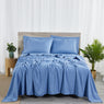 Bamboo 2000 Count Sheet Set with SnugGrip - Ocean Blue