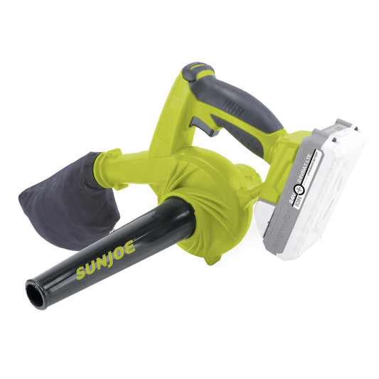 Sun Joe 24-Volt* IONMAX Compact Workshop Blower + Vacuum | W/ 2.0-Ah Battery + Charger