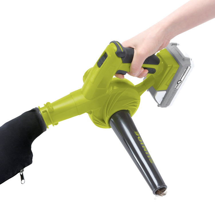 Sun Joe 24-Volt* IONMAX Compact Workshop Blower + Vacuum | W/ 2.0-Ah Battery + Charger