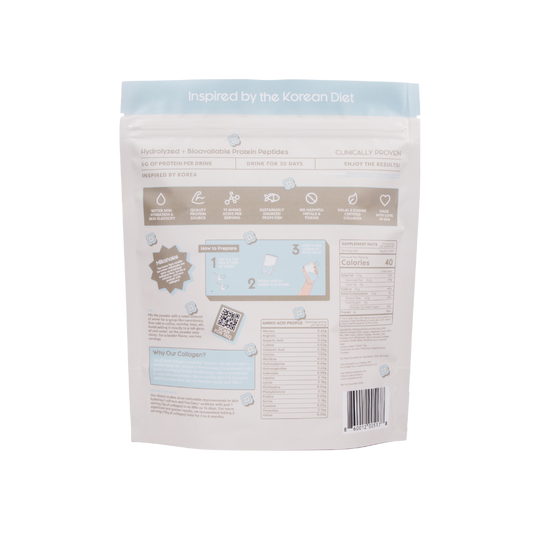 Packaging of Crushed Tonic Collagen Creamer Vanilla Bean on a white background