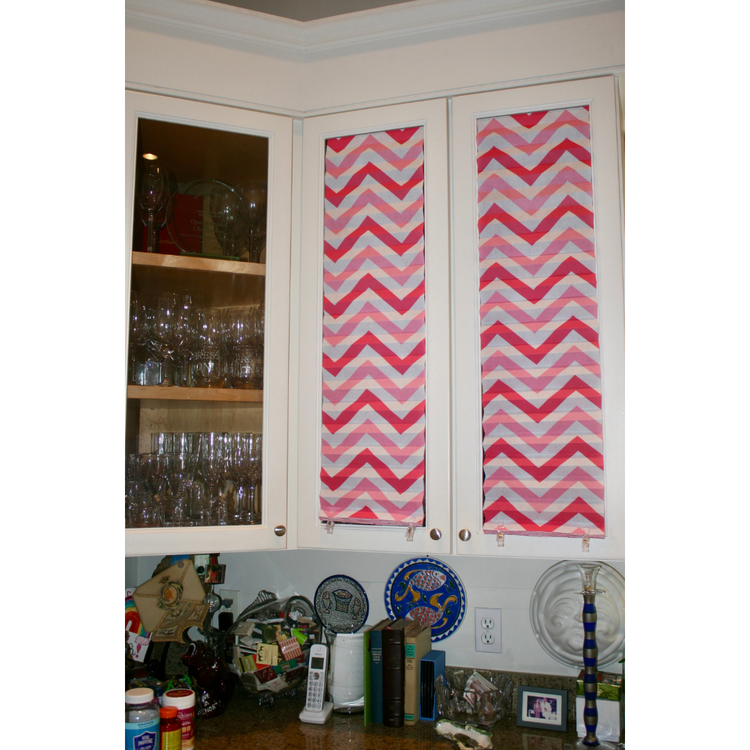 Peel and Stick Fabric Window Shades - 2 pack - PINEAPPLES