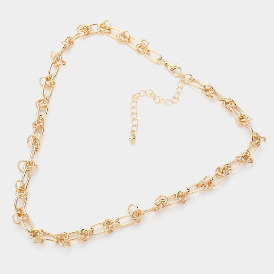 Oval/Circle Link Chain - Gold