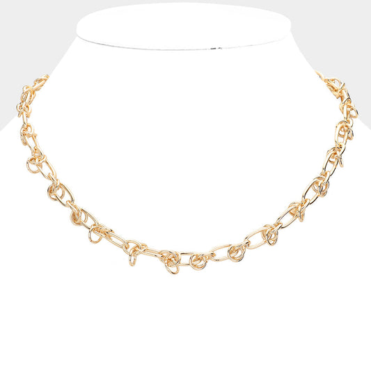 Oval/Circle Link Chain - Gold