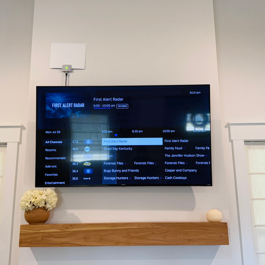Mohu Leaf Ultimate Amplified Indoor HDTV Antenna with Signal Indicator