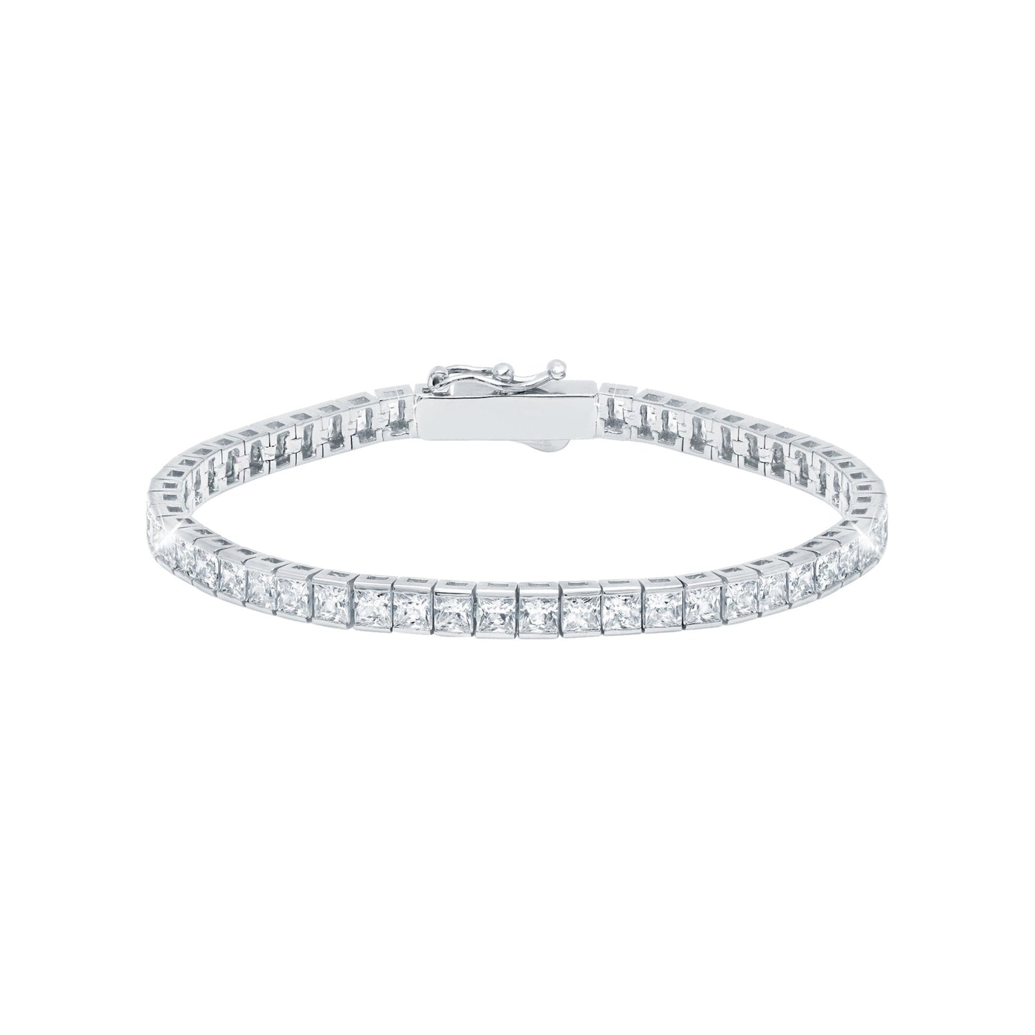 Diamond bracelet on a white background