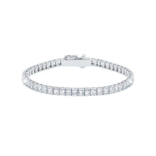Diamond bracelet on a white background