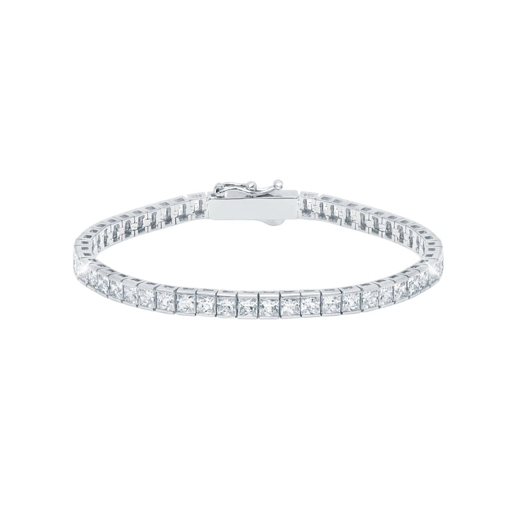 Diamond bracelet on a white background