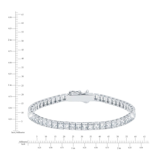 Diamond bracelet on a white background