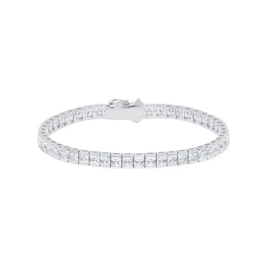 Diamond bracelet on a white background