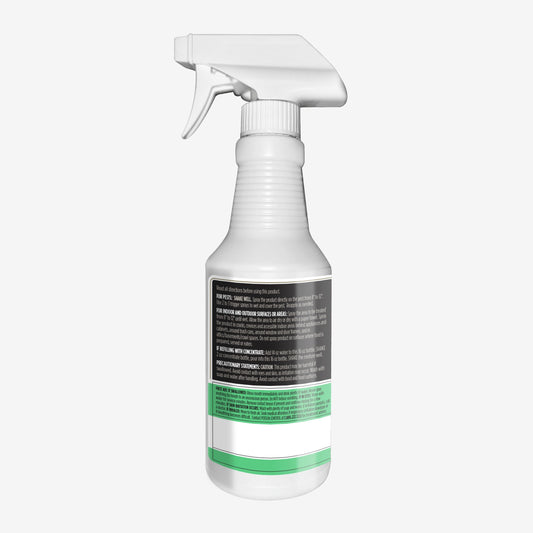 Spray bottle labeled 'Advanced Pest Killer' on a white background