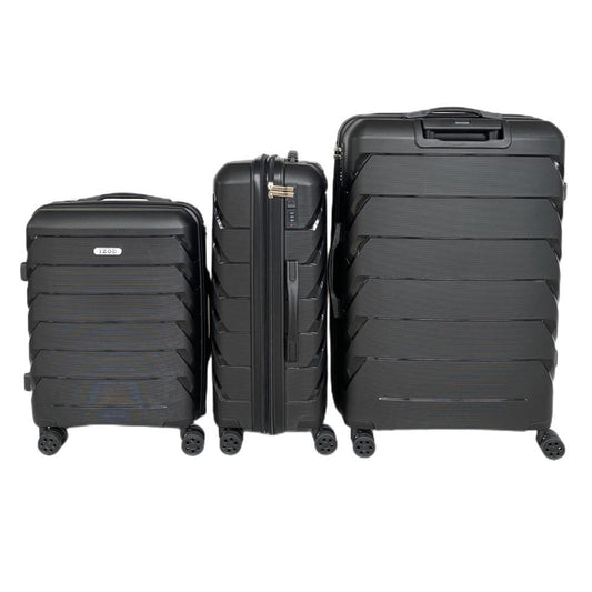 Ashley Polycarbonate Hard shell Expandable Lightweight 360 Dual Spinning Wheels Combo Lock 28", 24", 20" 3 Piece Luggage Set