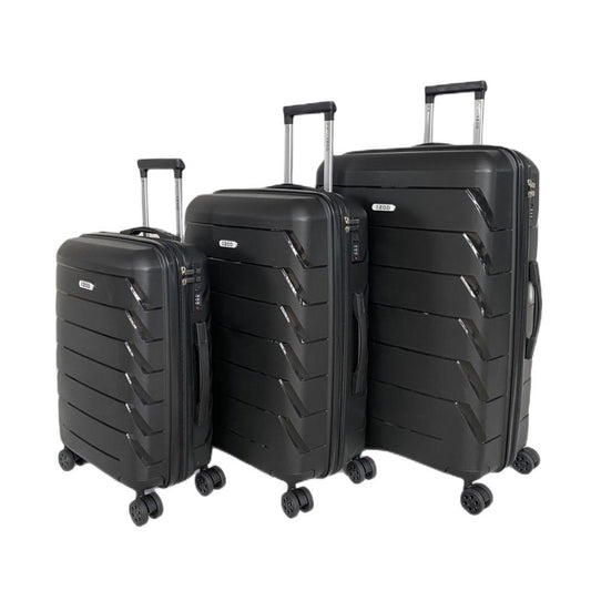 Ashley Polycarbonate Hard shell Expandable Lightweight 360 Dual Spinning Wheels Combo Lock 28", 24", 20" 3 Piece Luggage Set