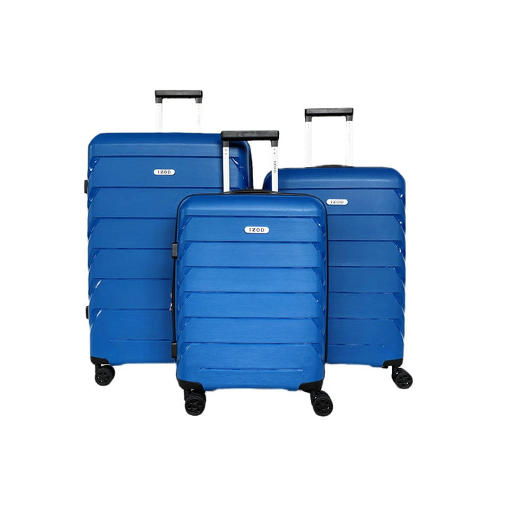 Ashley Polycarbonate Hard shell Expandable Lightweight 360 Dual Spinning Wheels Combo Lock 28", 24", 20" 3 Piece Luggage Set