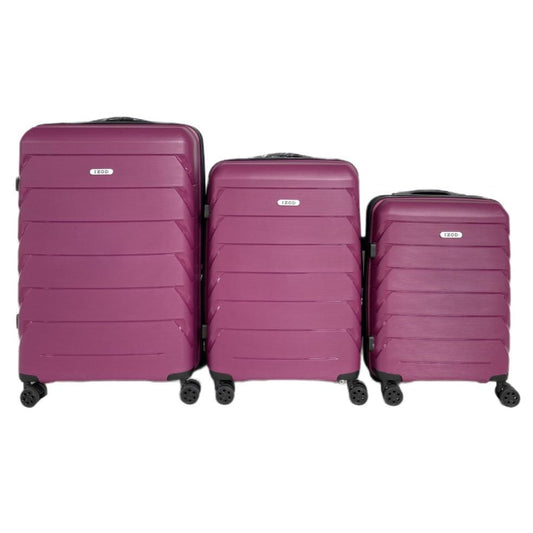 Ashley Polycarbonate Hard shell Expandable Lightweight 360 Dual Spinning Wheels Combo Lock 28", 24", 20" 3 Piece Luggage Set