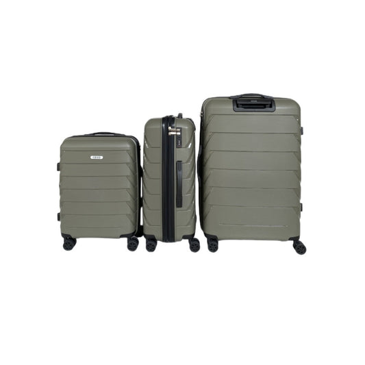 Ashley Polycarbonate Hard shell Expandable Lightweight 360 Dual Spinning Wheels Combo Lock 28", 24", 20" 3 Piece Luggage Set