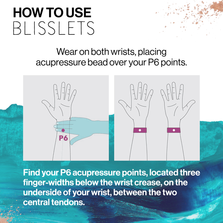 Blisslets Nausea & Anxiety Relief Bracelets - Sofia Duo