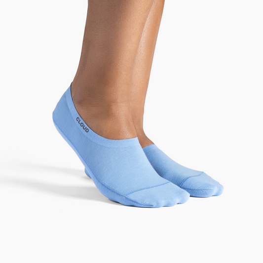 CLOUD ANKLE NO SHOW SOCKS - Blue - 3Pack