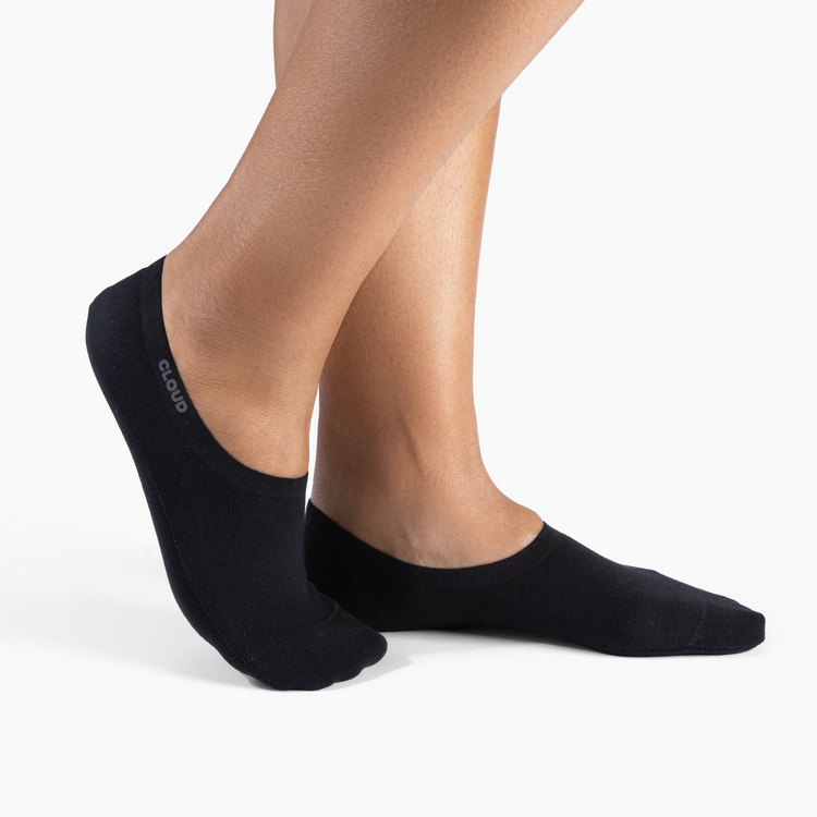 CLOUD ANKLE NO SHOW SOCKS - Black - 3Pack