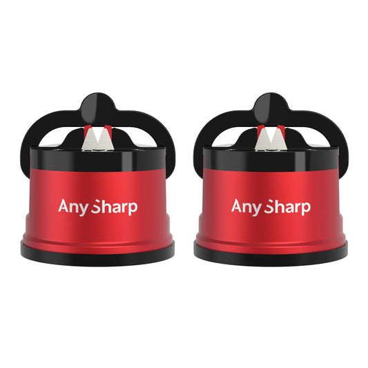 Two redAny Sharp sharpener on a white background
