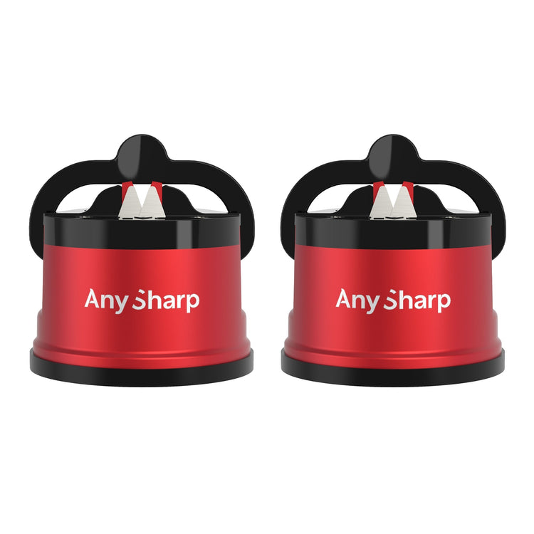 Two redAny Sharp sharpener on a white background