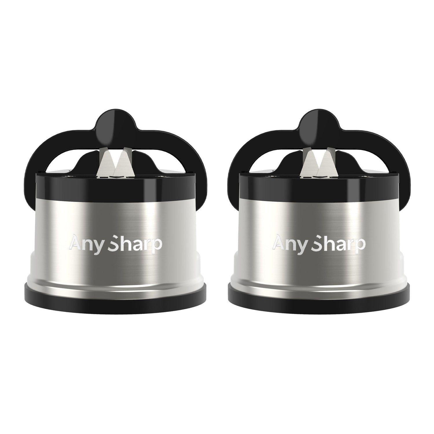 Two 'Any Sharp' knife sharpeners on a white background