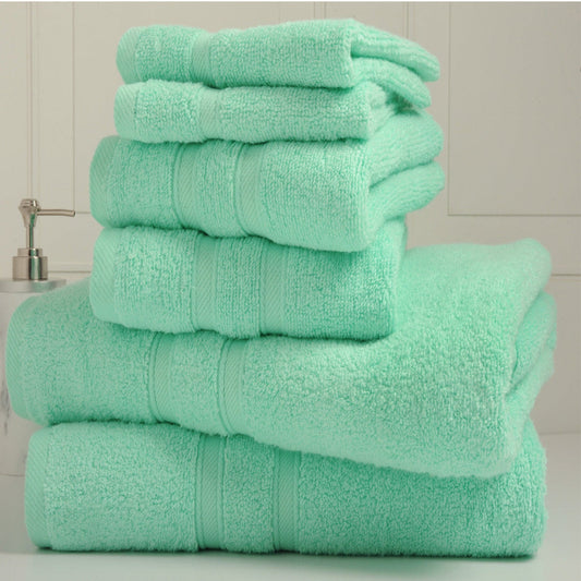 Bibb Home 6-Piece Zero Twist Egyptian Cotton Towel Set