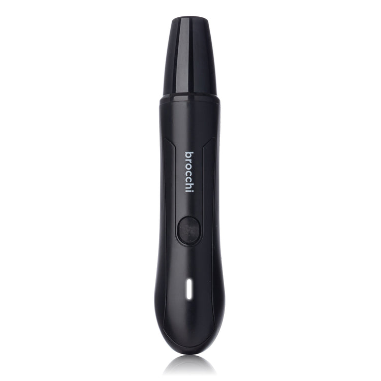 Black hair trimmer with 'brocchi' branding on a white background