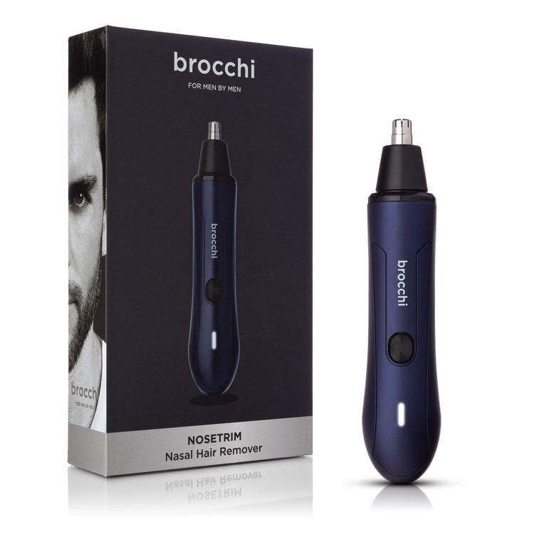 Brocchi nasal hair remover with packaging on a white background
