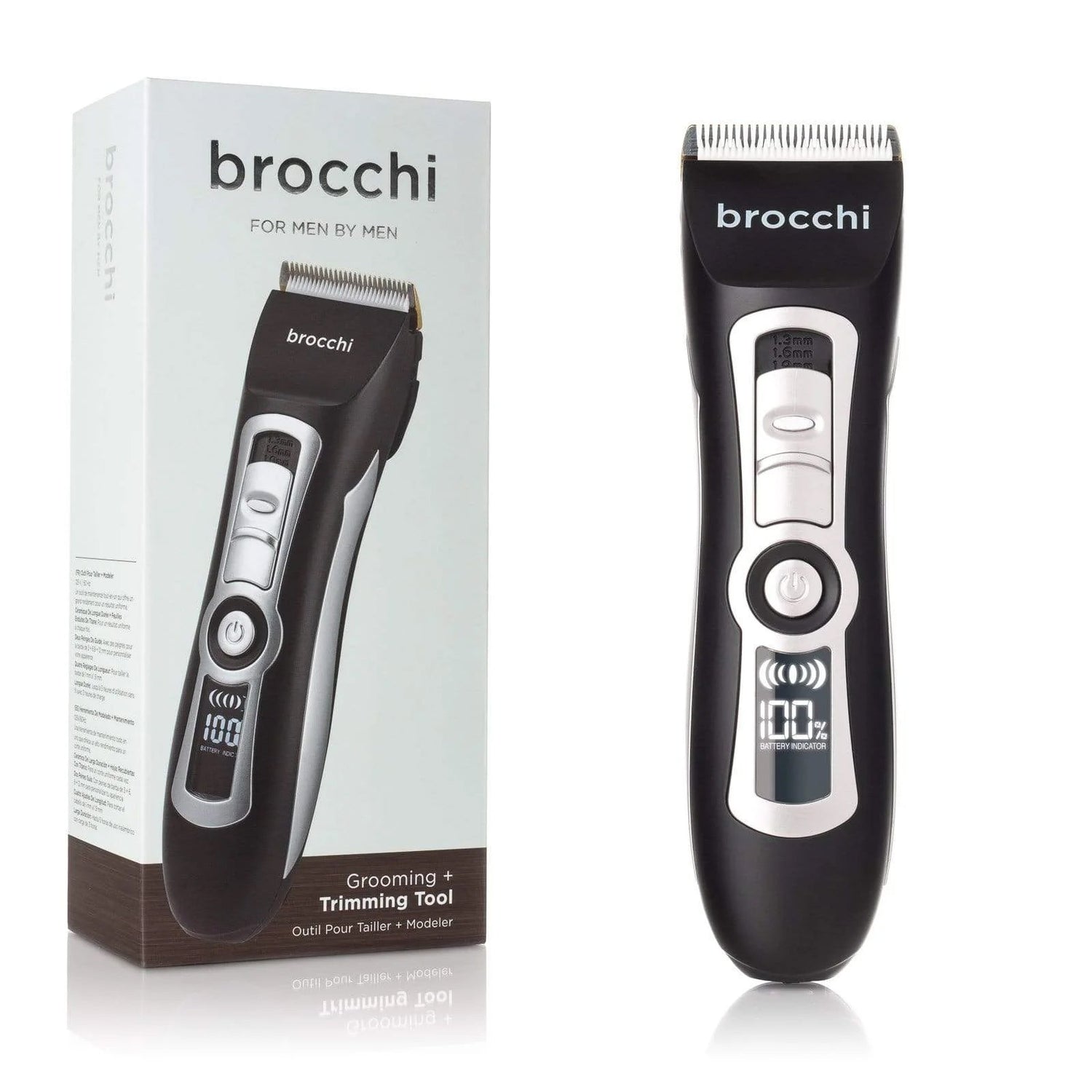 Brocchi grooming tool with packaging on a white background