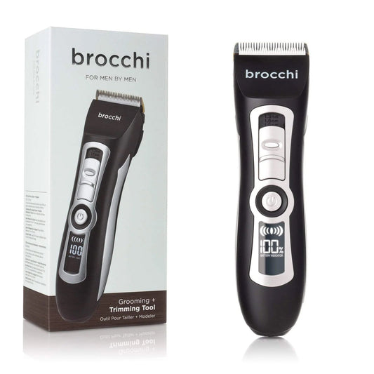 Brocchi grooming tool with packaging on a white background