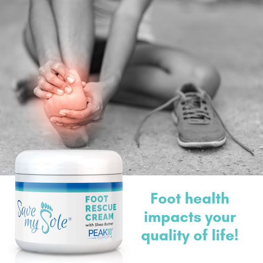 SAVE MY SOLE foot cream w/Shea Butter 4oz