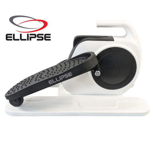 Step machine with digital display on a white background, featuring the ELLIPSE brand.