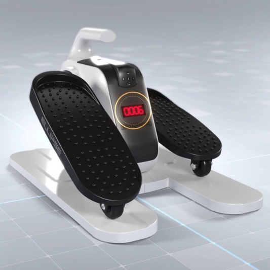 Step machine with digital display on a white background, featuring the ELLIPSE brand.
